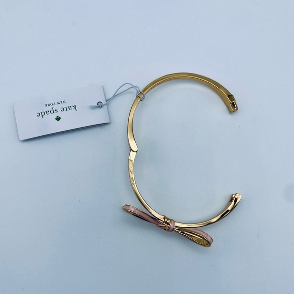 KATE SPADE Pale Pink Skinny Mini Bow Bangle - Picture 7 of 7
